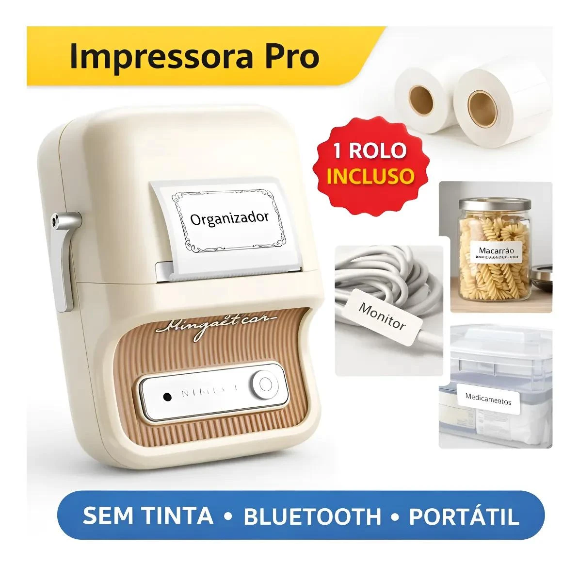 Mini Impressora Niimbot B21 Pro Térmica Bluetooth Premium
