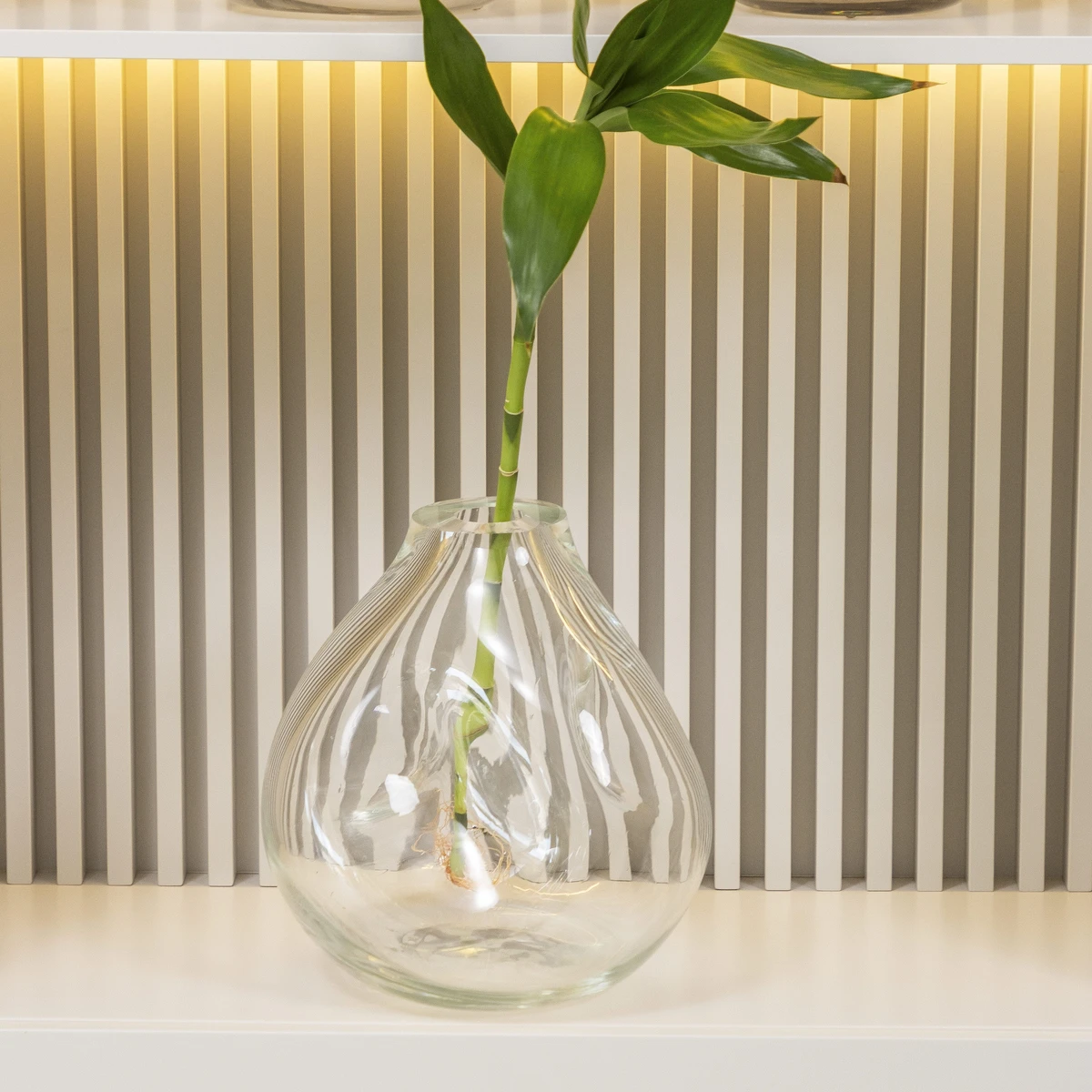 Vaso De Decoração Em Murano Édra Transparente