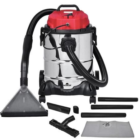 Extratora e Aspirador de Pó 1400W com Tanque Inox 127V/220V + 8 Acessórios Worker