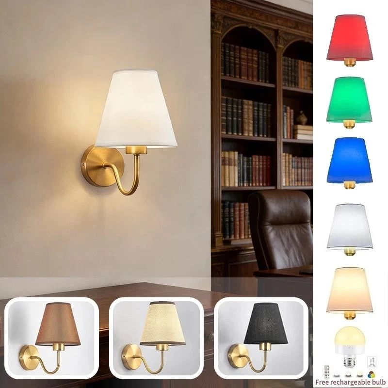 Luminária De Parede E Lâmpada Rgb