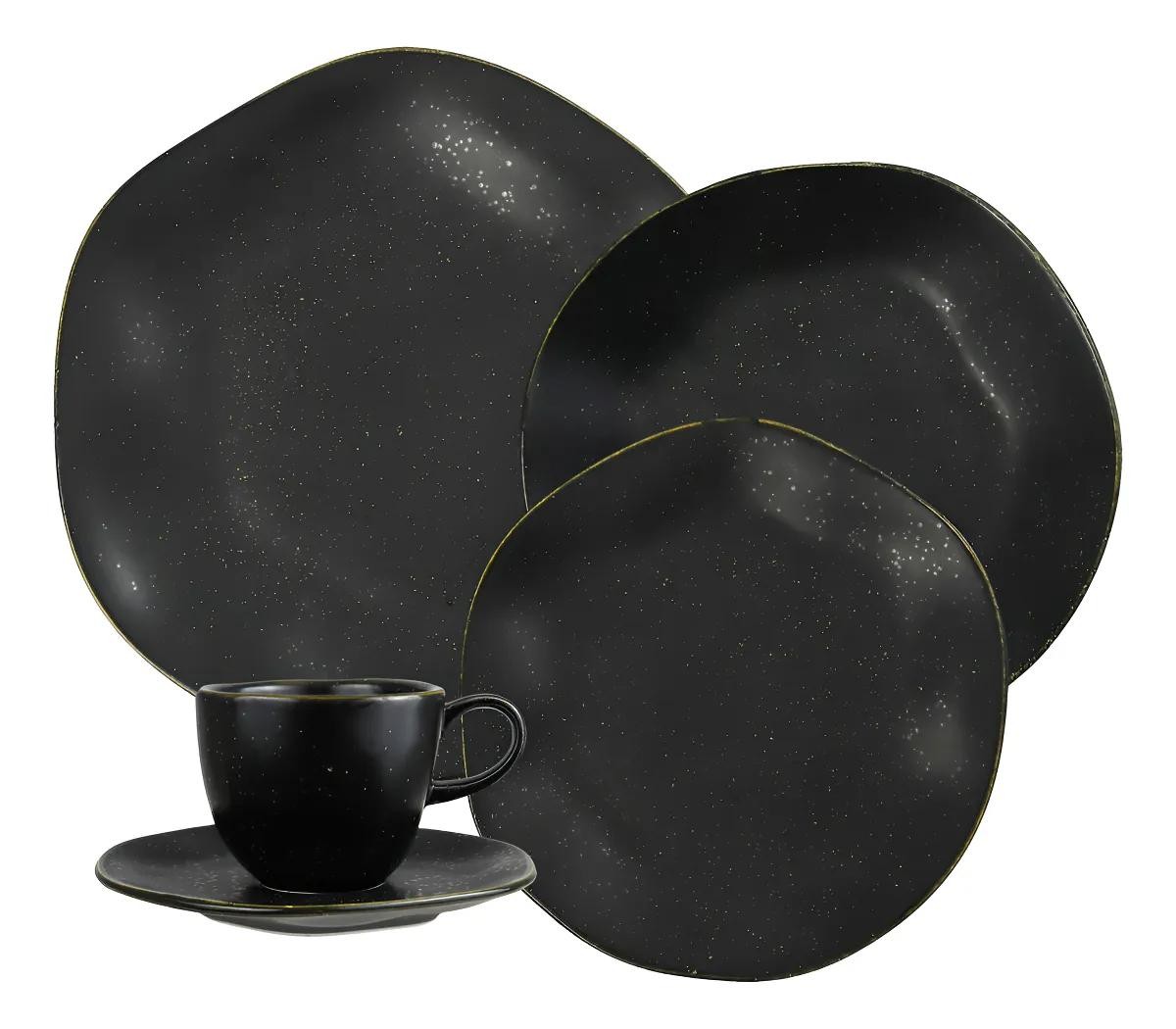 Aparelho de jantar 20 peças volcano ryo Oxford porcelana