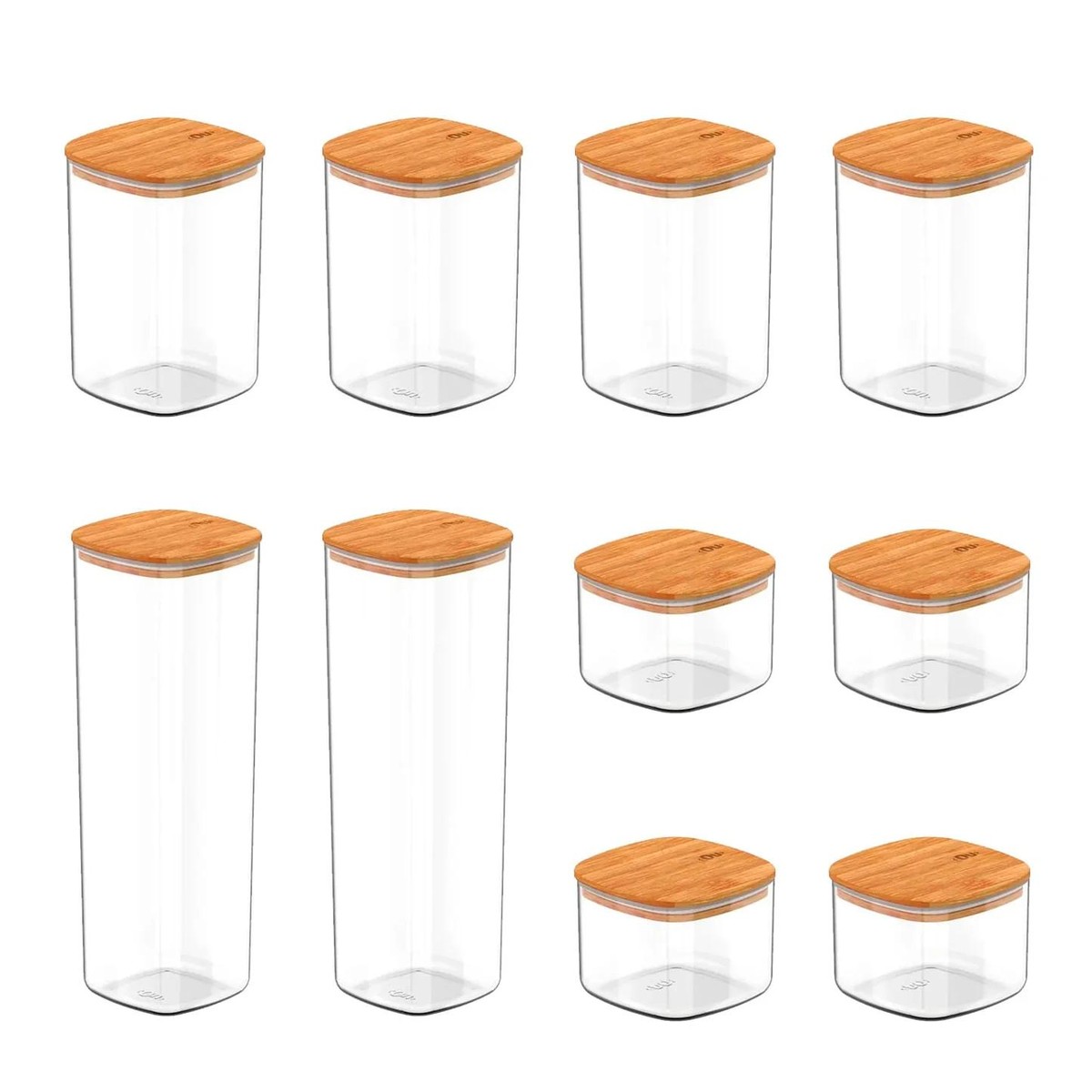Kit de Potes Herméticos 10 Peças Linha Keep